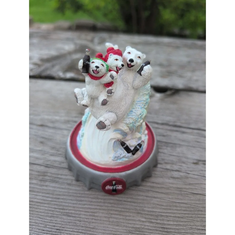 Vntg Franklin Mint Coca-Cola Polar Bears